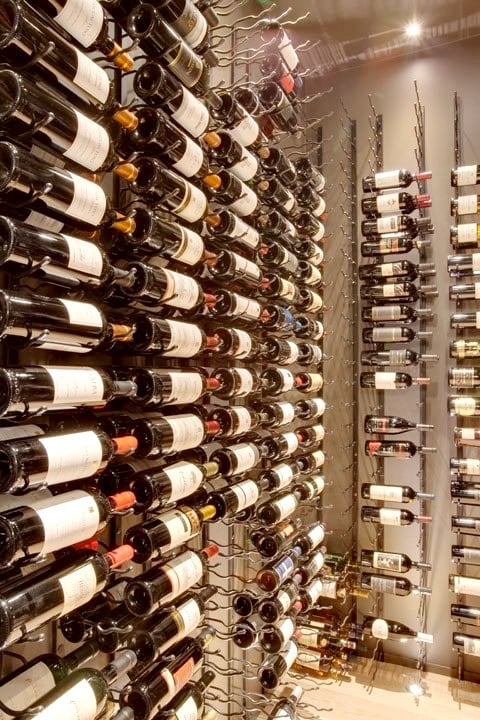 Beautiful Modern Wine Cellar with VintageView Racks Installed by Our Partner in Las Vegas