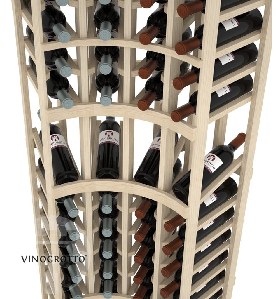 Curved Corner Display Wine Rack Wine Cellar Kits Vinogrotto